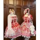 Starry Fantasy Ode To The Strawberry Blouse JSK OP and Sets(Reservation/3 Colours/Full Payment Without Shipping)